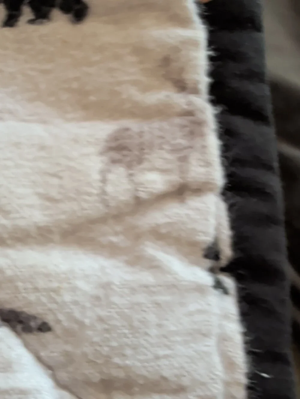 Cozy Wildlife Patchwork Quilt in White and Gray